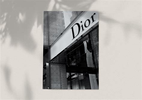 dior fashion poster|Dior black and white poster.